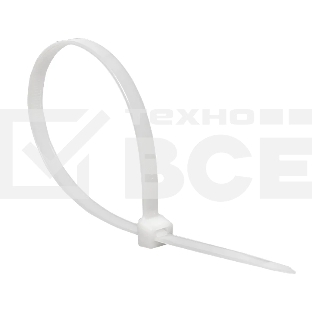 Хомут кабельный 7.2х300 нейл. бел. (уп.100 шт) EKF plc-c-7.2x300