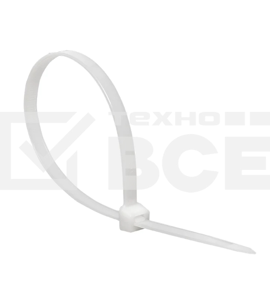 Хомут кабельный 7.2х300 нейл. бел. (уп.100 шт) EKF plc-c-7.2x300