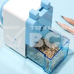 Точилка для карандашей механическая Deli EH515-BL, 1 отверстие, пластик, голубой/белый, пластиковый бокс, фото3