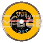 Диск алмазный сплошной Denzel супертонкий, 250 х 25,4 мм, горячее прессование, мокрое резание, фото 1