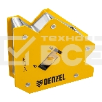 Фиксатор магнитный Denzel отключаемый для сварочных работ усилие 30 LB, 45х90х135 град., фото 1