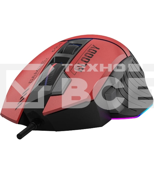 Мышь проводная A4Tech Bloody W95 Max Sports красный/черный оптическая (12000dpi) USB (10but)