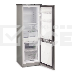 Холодильник Бирюса C418 серебристый металлопласт двухкамерный 125/55л морозилка снизу, фото2