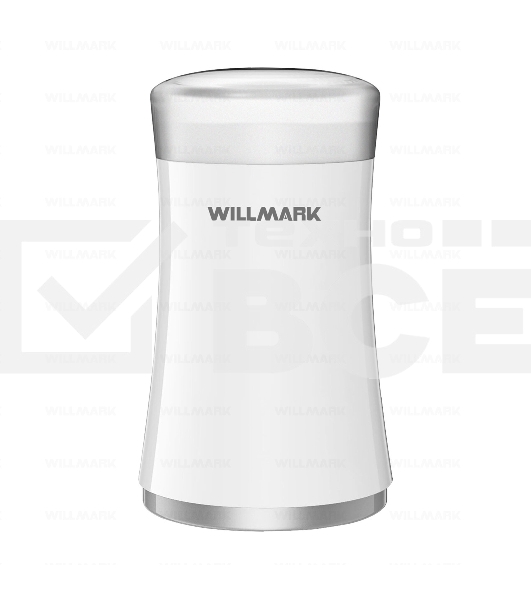 Кофемолка Willmark WCG-274 200 Вт, 100г., прозрачная крышка, ротационный нож, белый