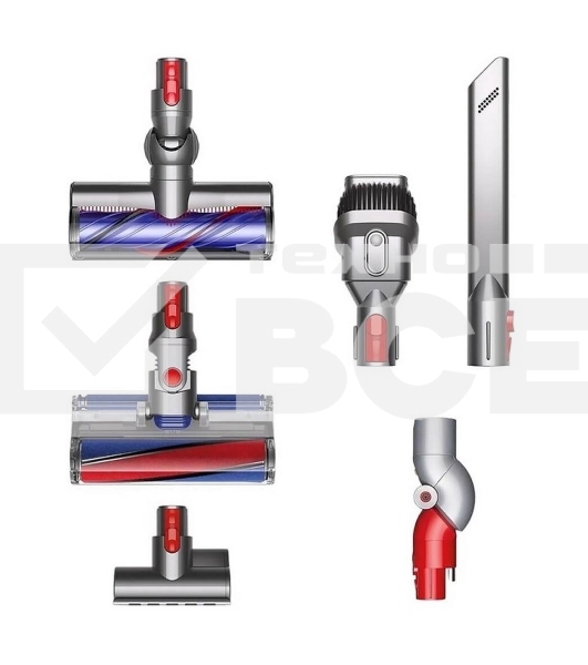 Пылесос вертикальный Dyson V8 Absolute оранжевый/серебристый, питание от аккумулятора, 115 Вт, уборка сухая, пылесборник 0.54 л, работа от АКБ max - 40 мин