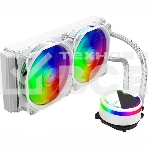 Жидкостная система охлаждения Alseye M240W белый, 120 мм, алюминий/медь, 1800 об/мин, 42.3 дБ, 4 pin, фото 1