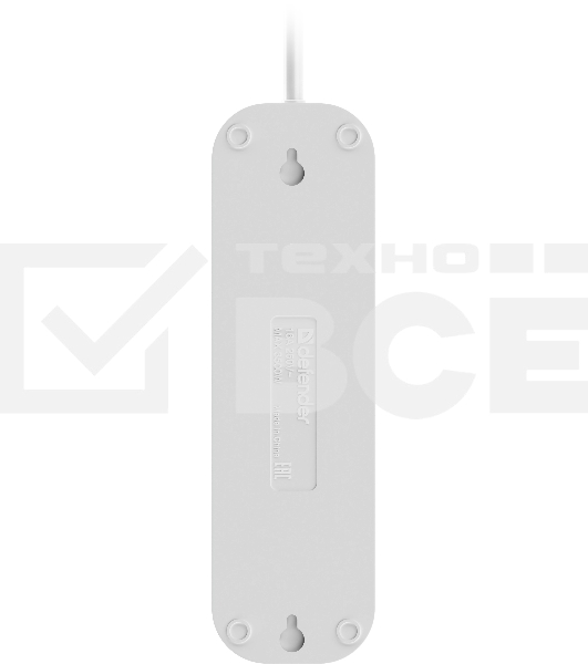 Удлинитель с заземлением Defender R340 16 А, 3 м, заземление