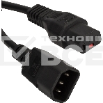 Шнур питания Lanmaster LAN-PP13L/14-5.0-BK C13-С14 проводник.:3x0.75мм2 5м 220В 10А черный, фото2