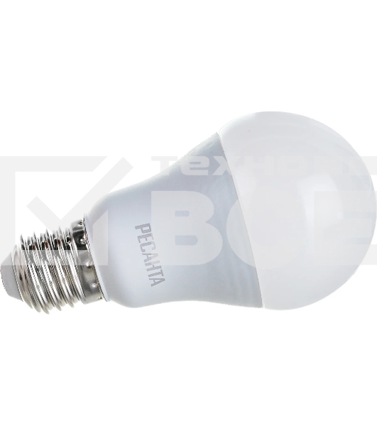 Лампа светодиодная Ресанта LL-R-A60-13W-230-4K-E27 груша, 13 Вт, нейтр., Е27