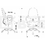 Кресло компьютерное Бюрократ CH-1300N/3C06 синий Престиж+ 3C06, фото16