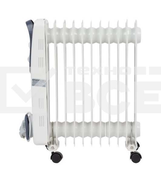 Масляный обогреватель ENGY EN-2211 Modern (11 секций) белый, 2500 Вт, 25 м2, термостат