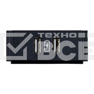 Двойной USB-модуль с печатным символом зарядки обеспечивает двойное USB-подключение к шасси HydraPort [FG553-13] AMX HPX-N102-USB-PC