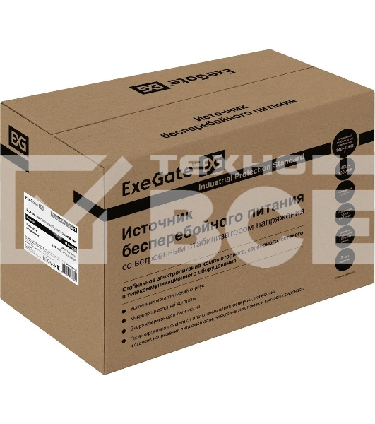 Источник бесперебойного питания ExeGate EX292631RUS SpecialPro Smart LLB-2000.LCD.AVR.4C13.RJ.USB 2000VA/1200W, LCD, AVR, 4*C13,RJ45/11,USB, металлический корпус, черный