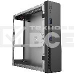 Компьютерный корпус с внешним блоком питания 120Вт. Сase Foxline mITX 120W ext., DC-converter, 2xUSB 3.0, 1x40ммFan, Black, VESA, powercord, фото3