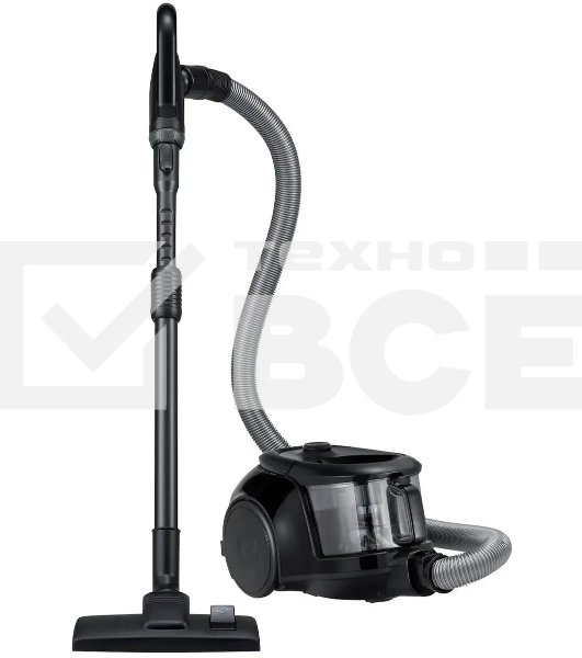 Пылесос Samsung VC18M2150SG/EV серый/черный, 380/1800 Вт, уборка сухая, пылесборник контейнер 1.5 л