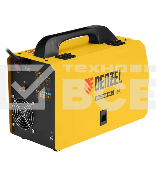 Аппарат инвертор. полуавтомат. cварки Denzel IMIG-200SP Pulse, 200 А, ПВ 60%, катушка 5 кг