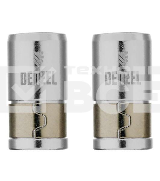 Магнитная насадка для бит Denzel 11738, для круглых бит, 2 шт