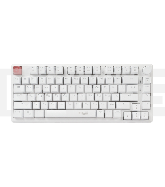 Клавиатура Filum FL-GKBM15 проводная, USB Type-C, белый