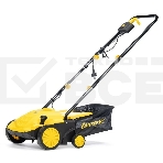 Скарификатор электрический Champion ESC1532 Мощность двигателя 1500 Вт, Напряжение сети 230,50 В, Гц, Вес c травосборником 9,3 кг, Ширина обработки 320 мм, Высота аэрации -4/0/+4/+12 мм, Высота скарификации -12/-8/-4/+4 мм, Тип/объем травосборника ткань/35 л, Регулировка высоты кошения/количество положений 4, Уровень мощности звука 96 дБ, Уровень звукового давления скарификатор/аэра 80/81 дБ, Уровень вибрации на рукоятке 3,245/3,335 (K=1,5 м/с) м/с2., фото3