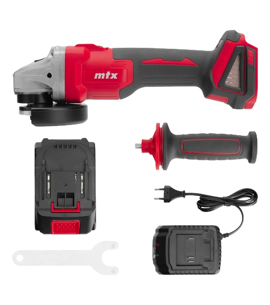 Угловая шлифовальная машина аккумуляторная бесщеточная MTX AGb-BL-20-125, Li-Ion, 20 В