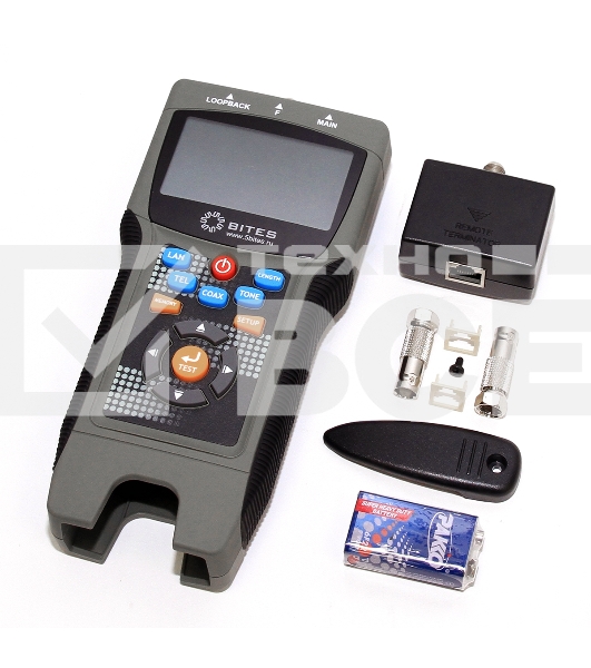 Тестер кабеля 5bites EXPRESS LY-CT030 PRO UTP / STP / BNC / TEL / TDR / LCD