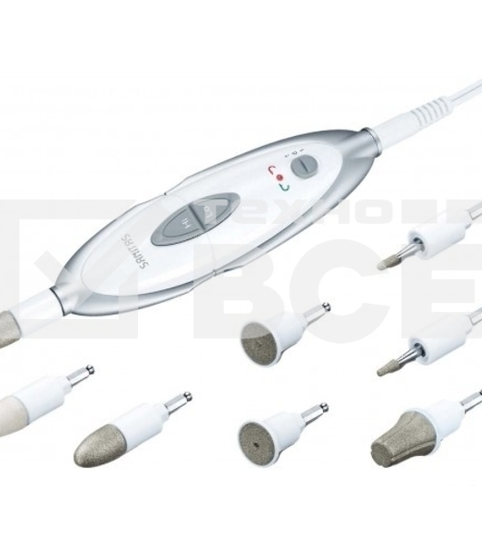Маникюрно-педикюрный набор Sanitas SMA 35 насадок в компл.:7шт белый