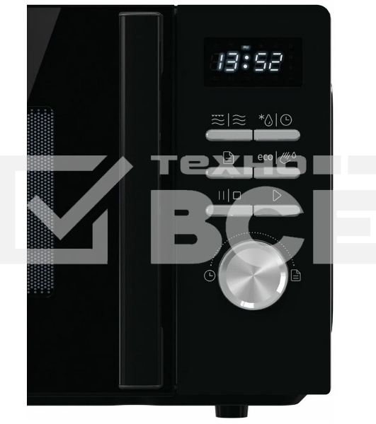 Микроволновая печь Gorenje MO20A4BH черный, 20 л, 800 Вт, переключатели - кнопки/поворотный механизм