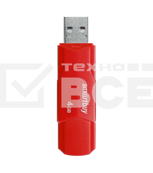 Флеш диск USB SmartBuy 4GB CLUE Red (SB4GBCLU-R)