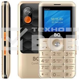 Мобильный телефон BQ 2006 Comfort золотой/черный