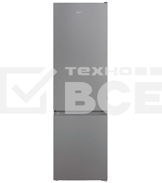 Холодильник Hotpoint HT 4200 S серебристый двухкамерный 247/78л морозилка снизу, No Frost