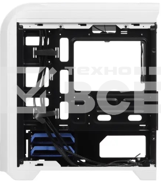 Компьютерный корпус GameMax Centauri, без БП, (ATX,Бело-голуб,USB 3.0, Зак.стек.,1*120мм. RGb, пыл.фильтр), белый/синий