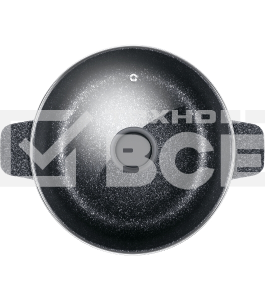 Кастрюля Maunfeld GRETA MF24GRTT01CR из литого алюминия со стеклянной крышкой, 24 см, 4 л