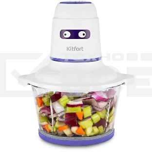 Измельчитель электрический Kitfort КТ-3050-1 белый/фиолетовый