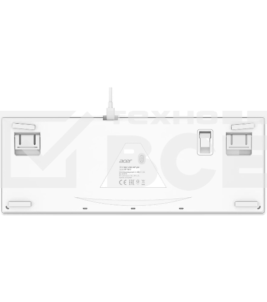 Клавиатура Acer OKR302 (ZL.KBDEE.016) беспроводная, USB, Bluetooth/Радиоканал, белый