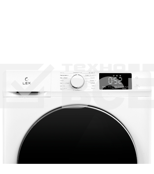 Стиральная машина LEX LWM12812WID (CHKO100016) белый, загрузка фронтальная 8 кг, 1200 об/мин., класс: А++