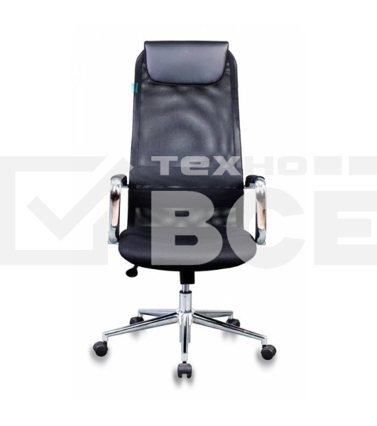 Кресло руководителя Бюрократ KB-9N/BLACK черный TW-01 TW-11 сетка крестовина хром