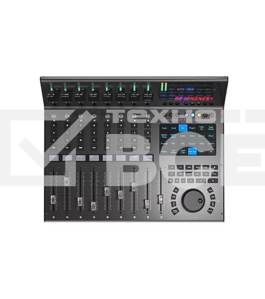 Контроллер MIDI [110205A2020] Icon [V1-M] USB MIDI DAW контроллер, 9 моторизованных фейдеров, 8 двухфункциональных энкодеров, программируемый 7-дюймовый цифровой сенсорный дисплей, LED-индикаторы, 12-ти сегментный Master стерео индикатор