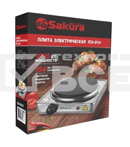Электрическая плитка Sakura ПЭ-01Н