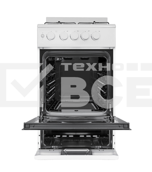 Плита газовая Maunfeld MGC50GEW08 белый, конфорок 4 шт, духовка 59 л, 50 см x 88 см x 65 см