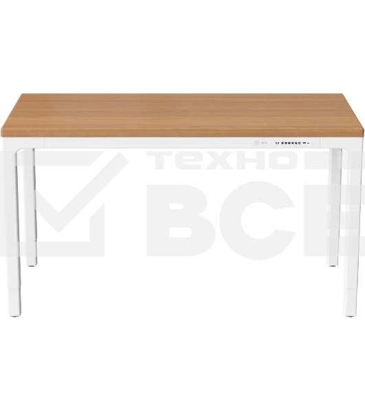 Стол для компьютера Cactus CS-ET-WWD столешница МДФ, белый дуб молочный каркас белый