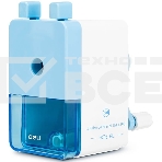 Точилка для карандашей механическая Deli EH515-BL, 1 отверстие, пластик, голубой/белый, пластиковый бокс, фото 1