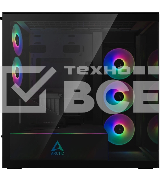 Компьютерный корпус Arctic Cooling ARCTIC Xtender VG (Mirror Black) арт. ACPCC00019A