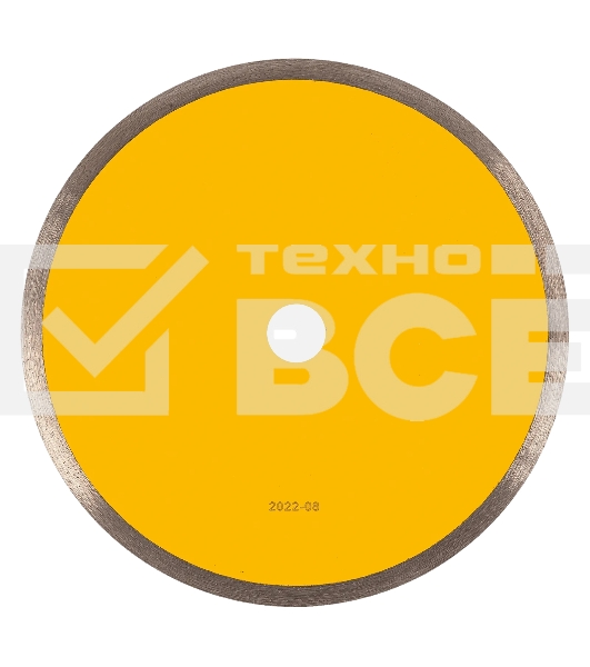 Диск алмазный сплошной Denzel супертонкий, 250 х 25,4 мм, горячее прессование, мокрое резание