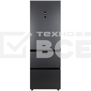 Холодильник DeLonghi DMFS 19PINF Gb MATTEO серый трехкамерный 265/140л морозилка снизу, No Frost