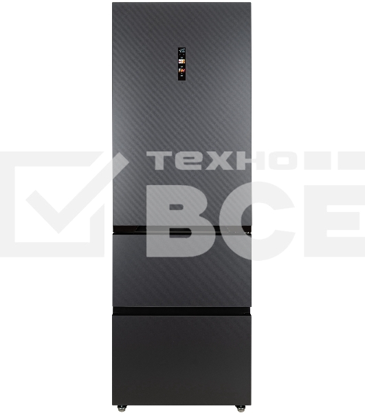 Холодильник DeLonghi DMFS 19PINF Gb MATTEO серый трехкамерный 265/140л морозилка снизу, No Frost