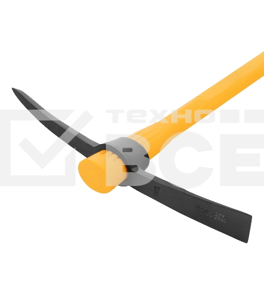 Кирка Denzel 1500 г, узкая, фиберглассовая обрезиненная рукоятка 900 мм