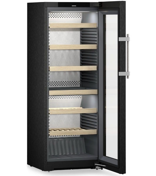 Винный шкаф Liebherr WPbsi 5052-20 001 черная нерж. сталь, 320 л, 2 отсека, 131 бут., класс A