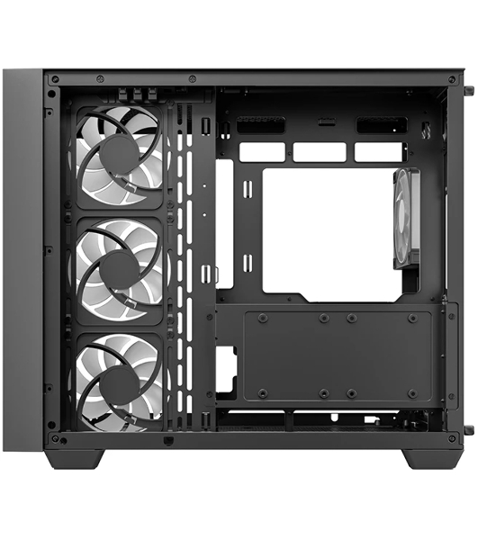 Корпус DeepCool CG530U 4F Black, Midi-Tower, чёрный, 4 x 120 мм