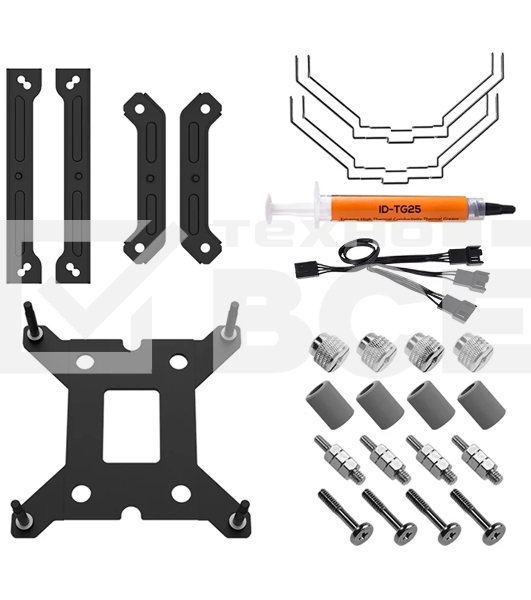 Кулер ID-COOLING SE-207-XT BLACK LGA20XX/LGA1366/LGA115X/AM4/AM3/+/AM2/+/FM2/+/FM1 (TDP 250W, PWM, черный, 7 тепл.трубок + медная база, 2x120mm) RET