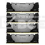 Оперативная память Kingston Fury Renegade, DDR4, 64GB (4x16GB), 3200MHz, CL16, радиатор, чёрный, фото3